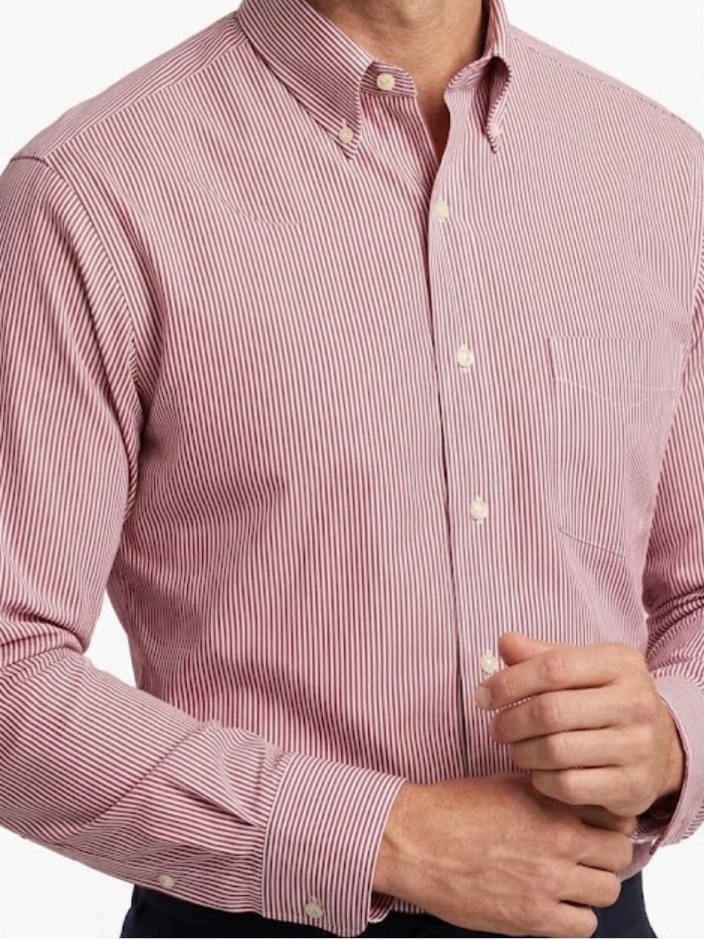 Brooks Brothers The Original Polo Non-Iron Cotton Striped Button Down Shirt